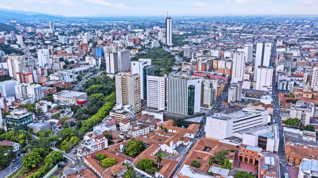Cali stretches vibrantly beneath the mountain range-Colombia regions
