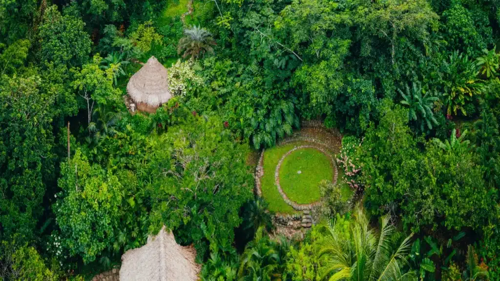 Tayronaka among vegetation and stone paths-Santa Marta culture and nature
