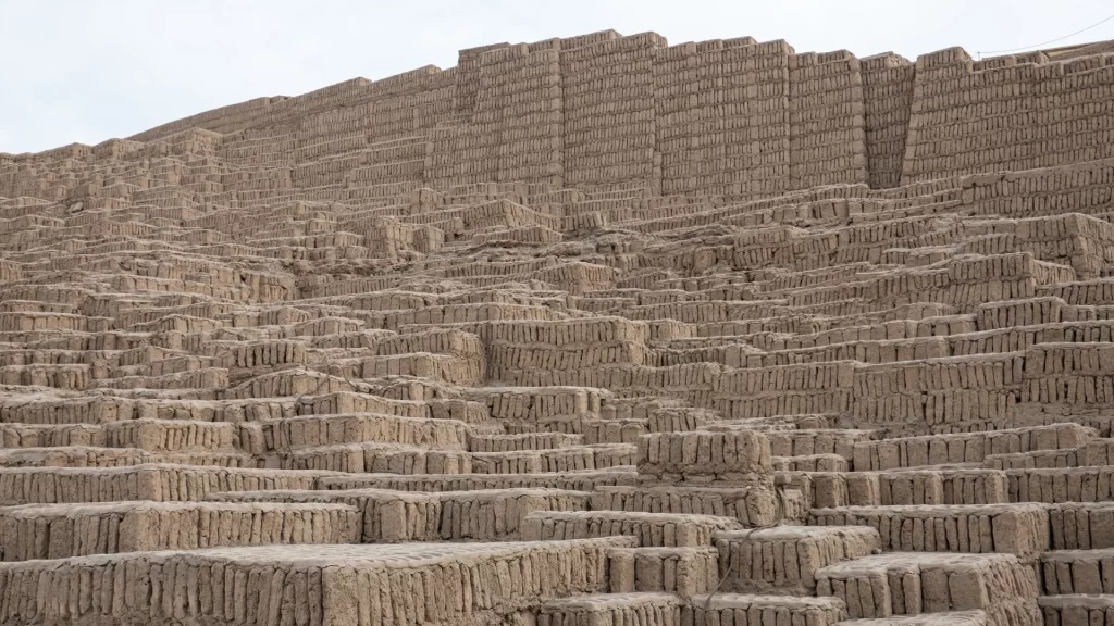 Adobe pyramid at Huaca Pucllana-cultural travel Peru